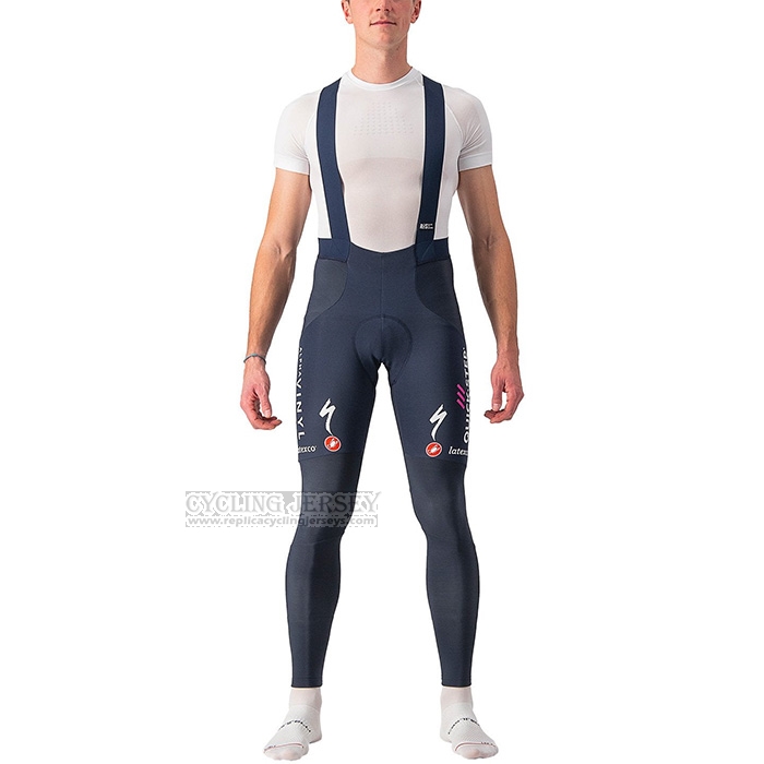 2022 Cycling Jersey Deceuninck Quick Step Dark Blue Long Sleeve and Bib Short